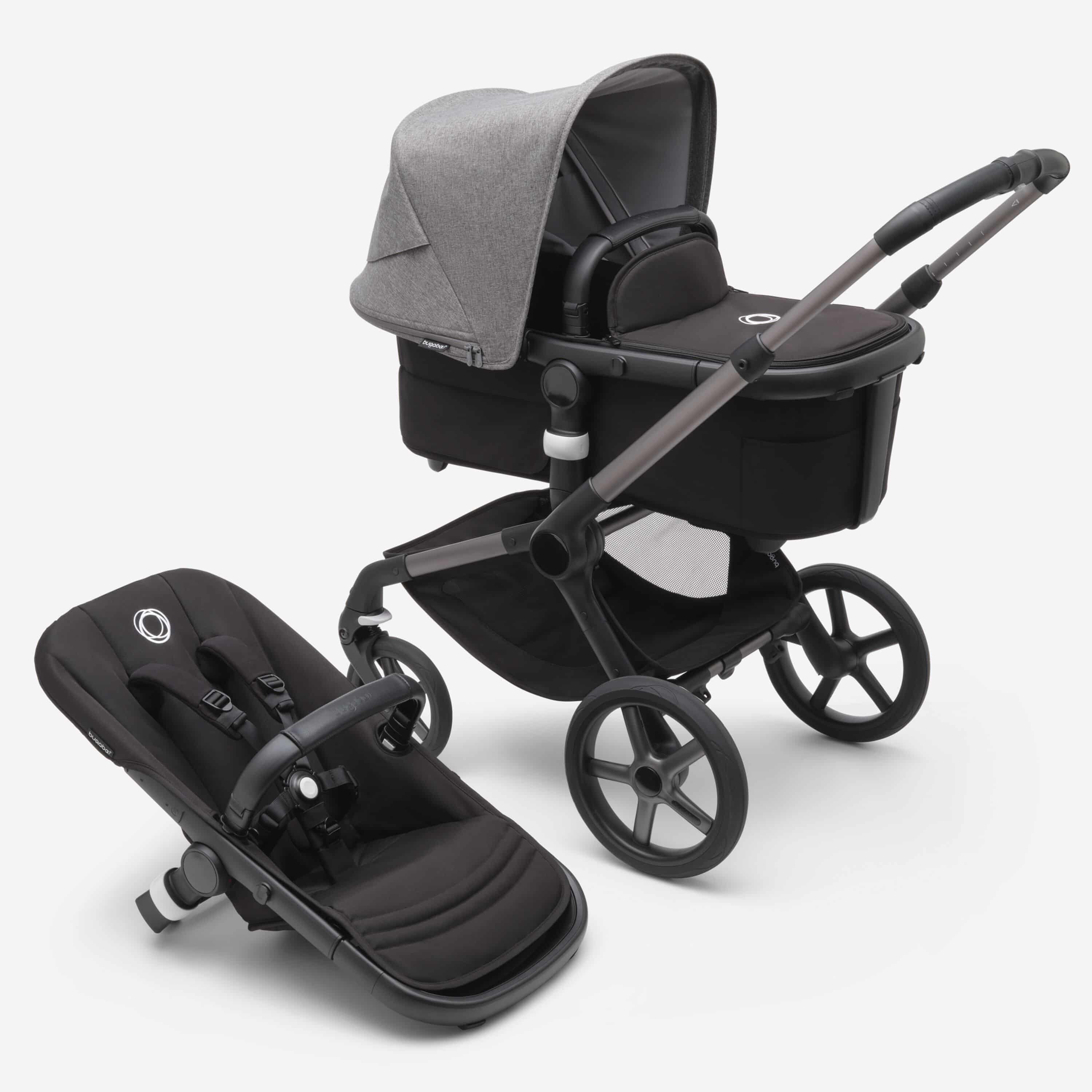 Bugaboo Fox5 Kombikinderwagen graphit/ mitternachtsschwarz grau meliert - Bugaboo Fox5 Kobikinderwagen graphit/ mitternachtsschwarz grau meliert bei babybrands.de kaufen ✓ sicher, einfach & bequem online bestellen ✓